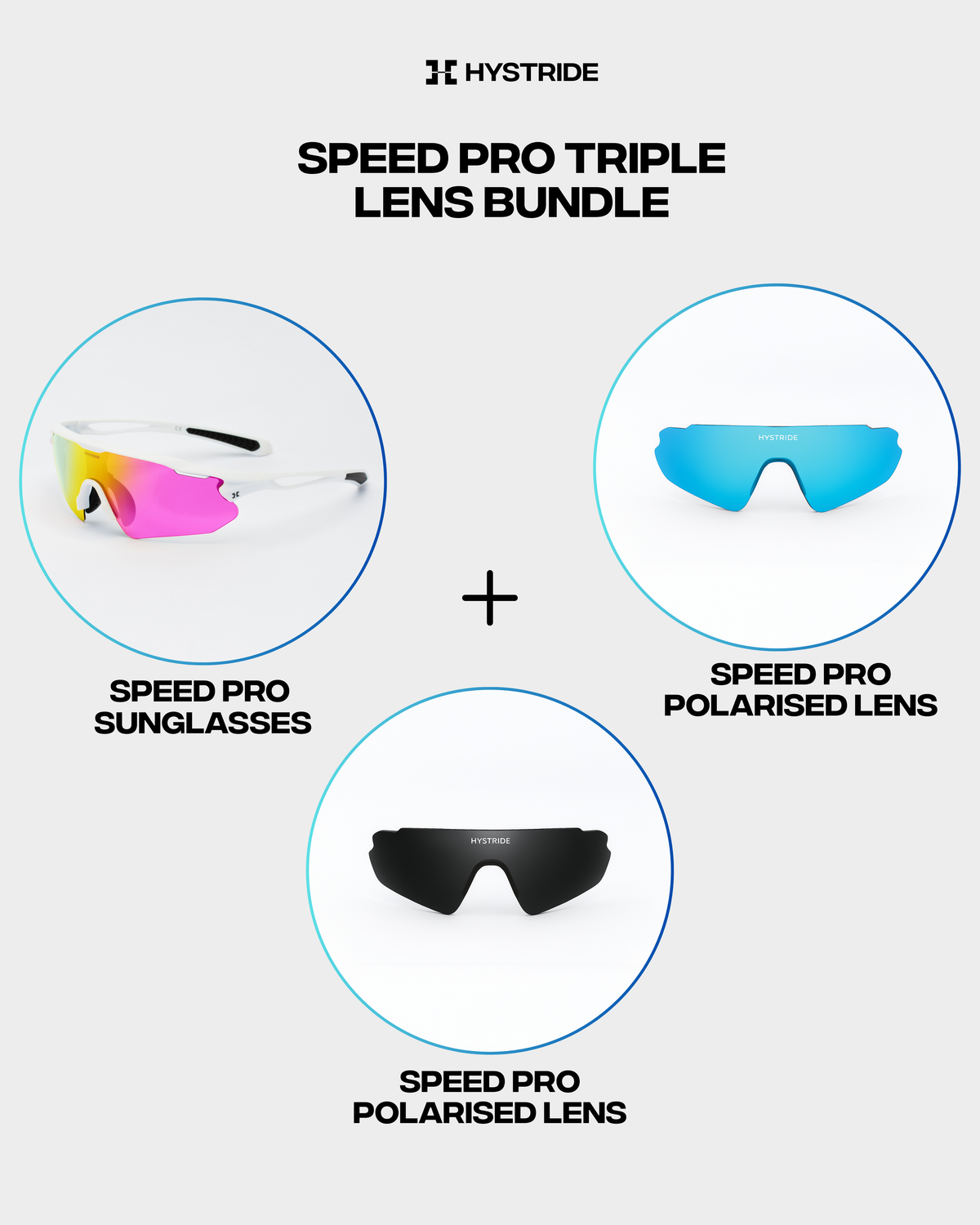 Speed-Pro-Bundle mit drei Linsen