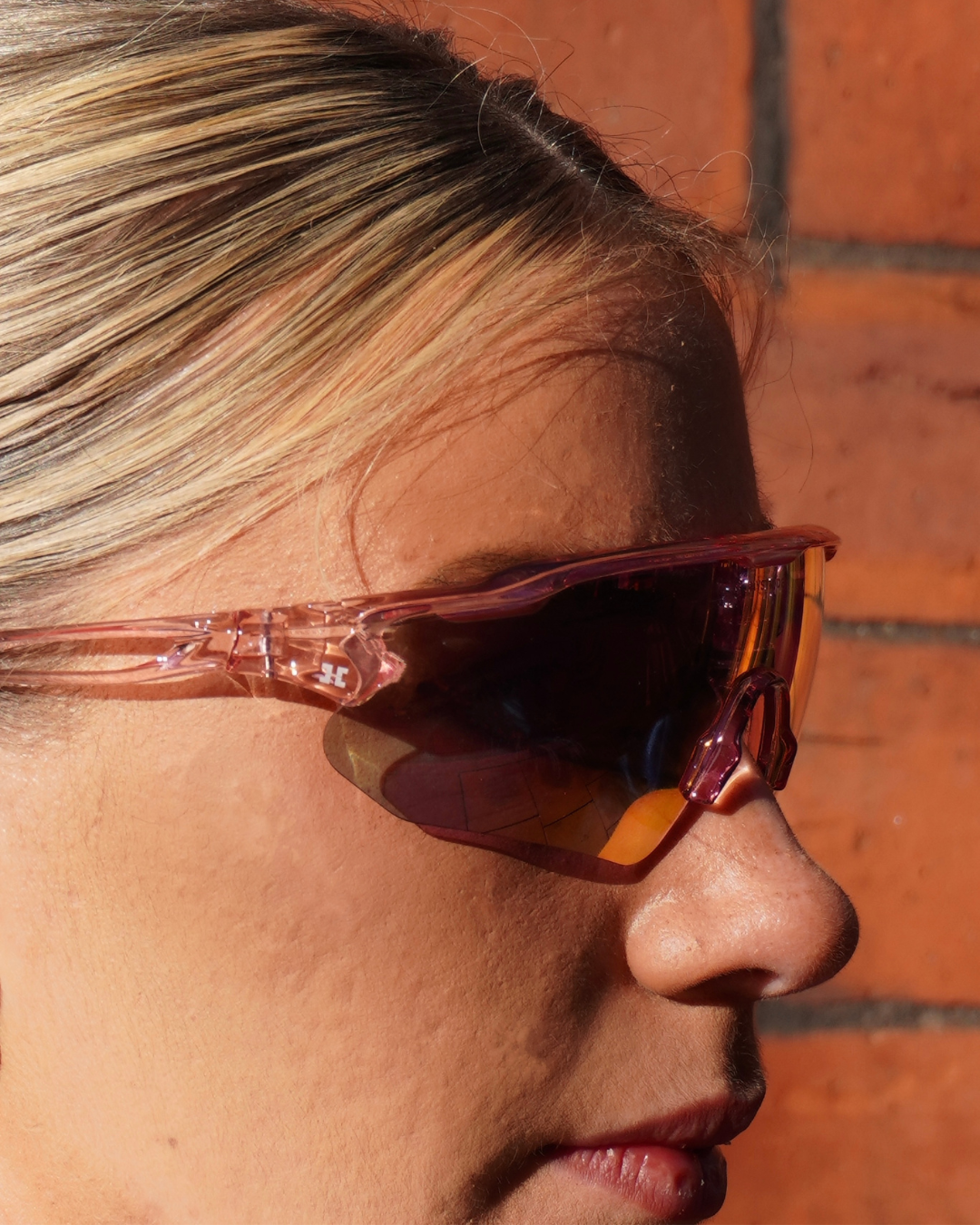 Speed Pro Sunglasses Clear Pink