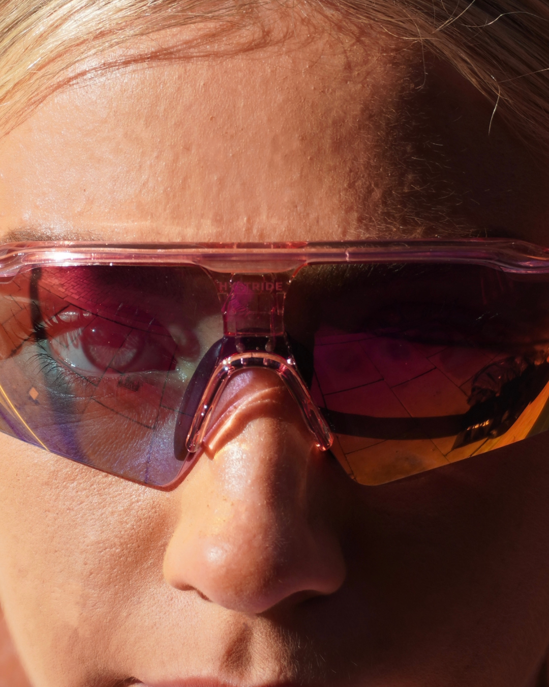 Speed Pro Sunglasses Clear Pink