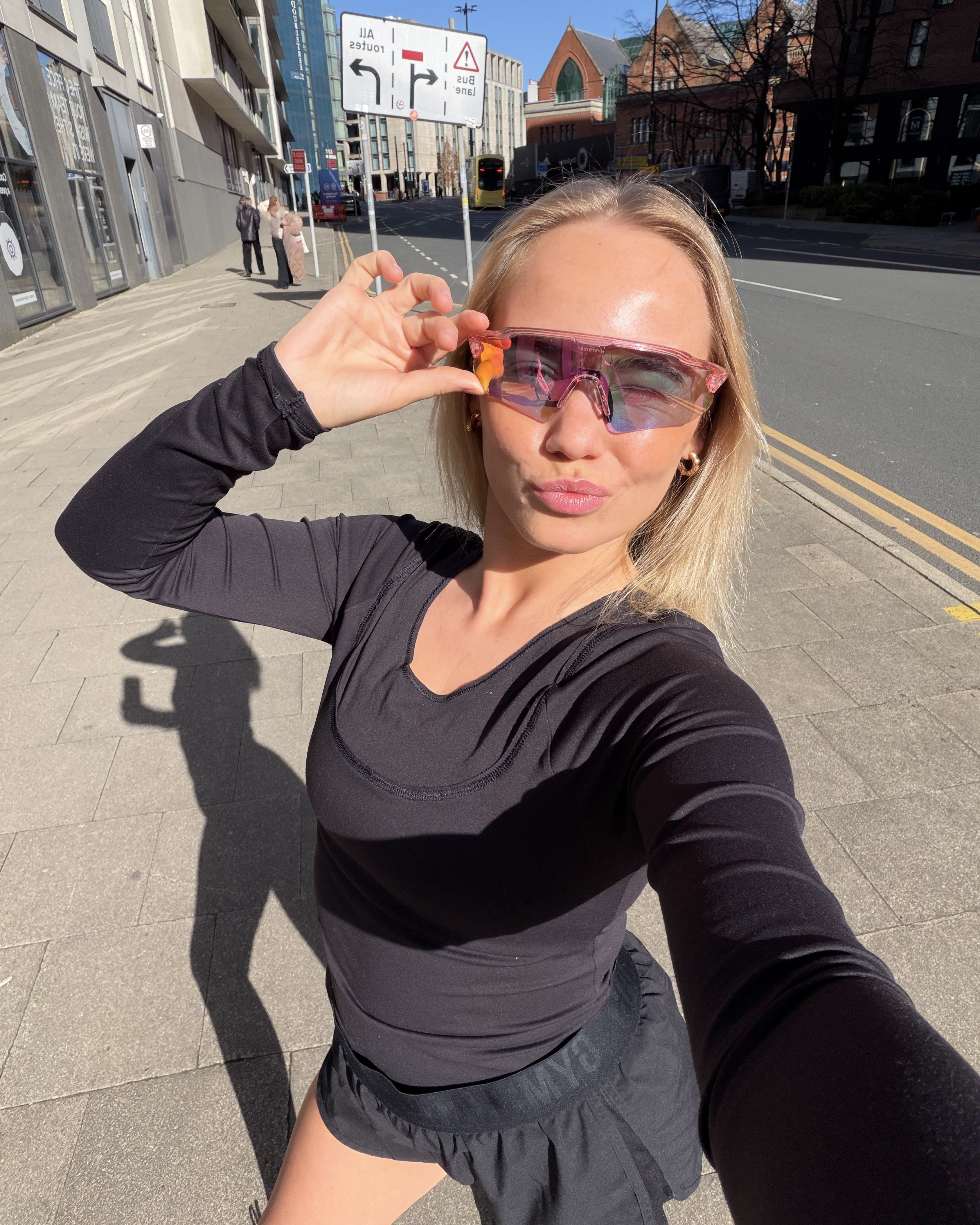 Speed Pro Sunglasses Clear Pink