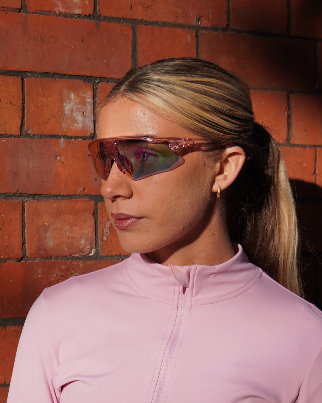 Speed Pro Sunglasses Clear Pink